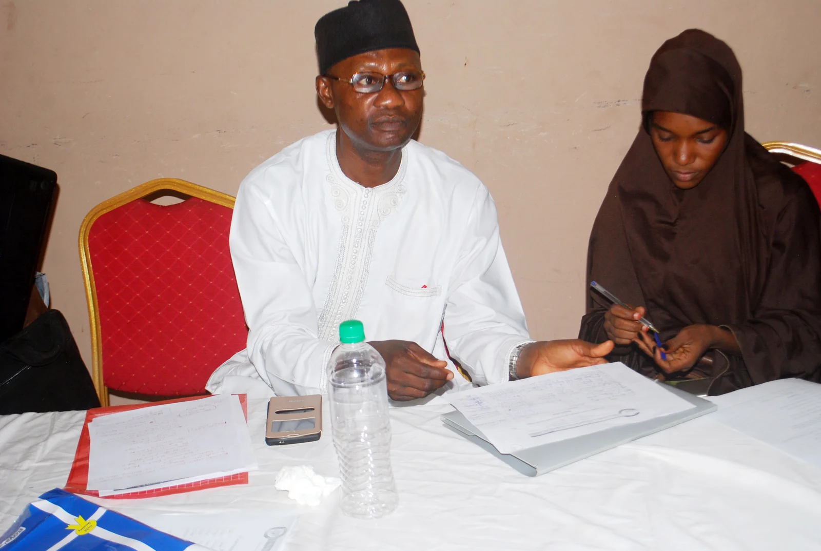 Prof H M Sani the LOC Chair at the event listening